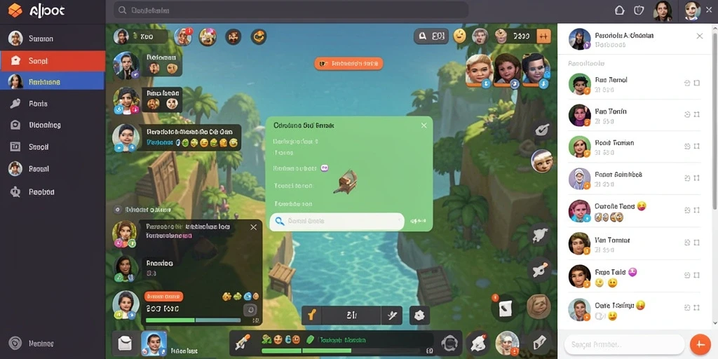 Screenshot 1 menunjukkan antarmuka permainan yang menarik.