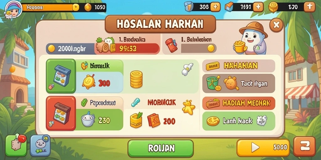Tampilan awal yang menawan dan mudah dipahami.