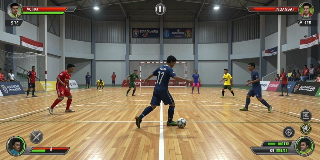 Tangkapan layar menunjukkan karakter utama dalam aksi.