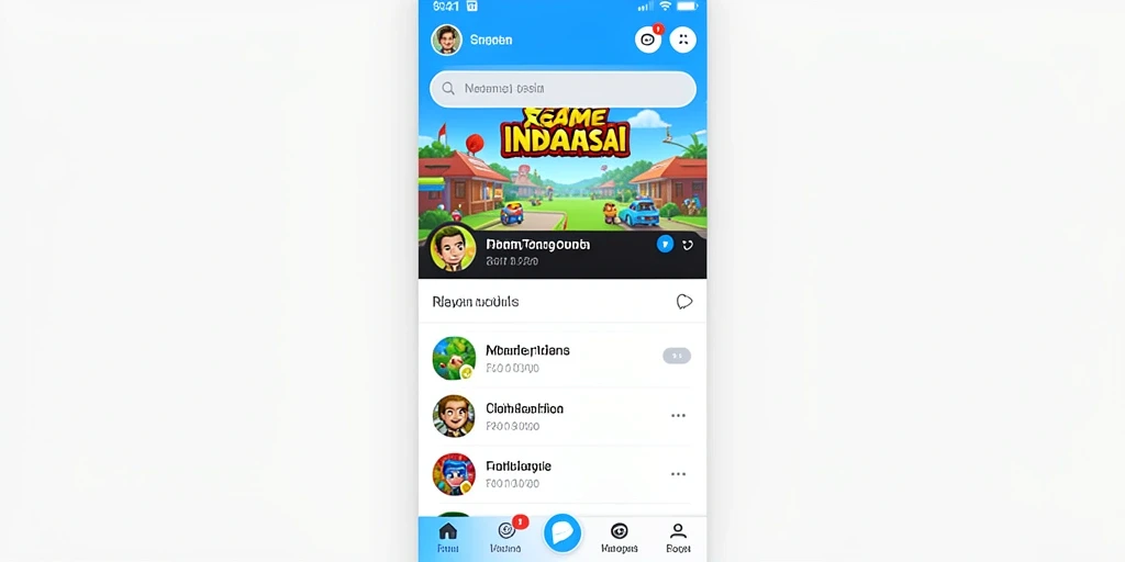 Menu utama GOLTOGEL dengan tampilan menarik.
