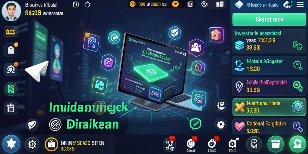 Tampilan utama permainan yang menarik perhatian.