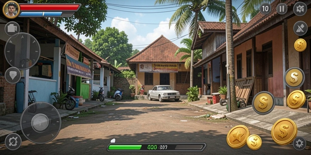 Tampilan karakter yang atraktif dan unik.